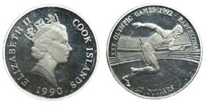 Cook Islands - 10 Dollars 1990               ... 
