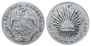 Mexico - 8 Reales 1886 Ca-MM                 ... 