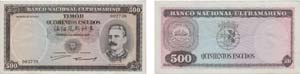 Paper Money - Timor 500$00 1959              ... 