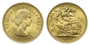 Great Britain - Sovereign 1958               ... 