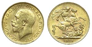 Great Britain - Sovereign 1914               ... 