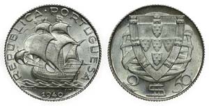 Portugal - Republic - 2$50 1940              ... 