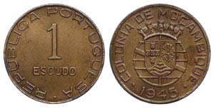 Mozambique - 1$00 1945                       ... 