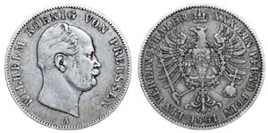Germany - Prussia - Thaler 1861 A            ... 