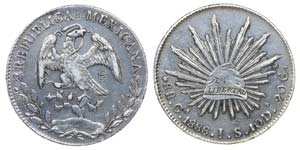 Mexico - 8 Reales 1888 Ga JS                 ... 