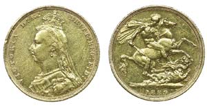 Great Britain - Sovereign 1889               ... 