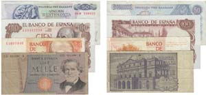 Paper Money - Espanha/Grécia/Itália 4 ... 