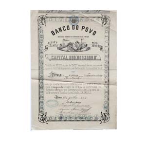 Share - Banco do Povo - 10$000 1877          ... 