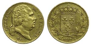 France - 20 Francs 1817 A                    ... 