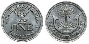 Biafra - One Shilling 1969, RARE             ... 