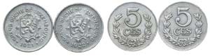 Luxembourg - 2 coins 5 Cents 1921, 1922      ... 