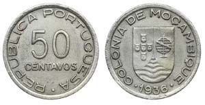 Mozambique - 50 Centavos 1936                ... 