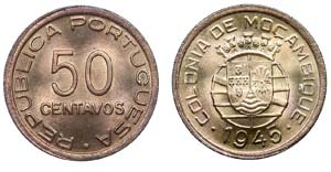 Mozambique - 50 Centavos 1945                ... 