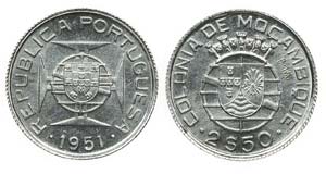 Mozambique - 2$50 1951, Prova                ... 
