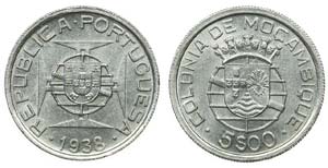 Mozambique - 5$00 1938                       ... 