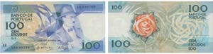 Paper Money - Portugal 100$00 ch. 9 1986 ... 