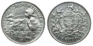 Portugal - Republic - 1$00 nd (1914)         ... 