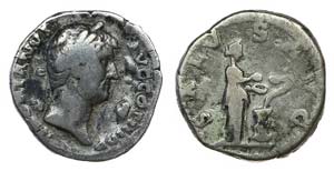 Roman Empire - Hadrianus - Denarius nd       ... 