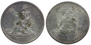 U.S.A. - Trade Dollar 1877 S, with Oriental ... 