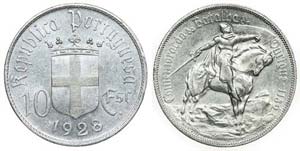 Portugal - Republic - 10$00 1928             ... 