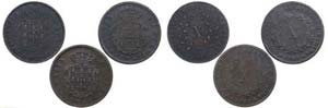 Portugal - D. Maria II - 3 coins X Réis ... 