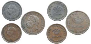 India-Portuguese - D. Luís I - 3 coins 1/8, ... 