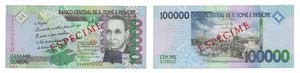 Paper Money - São Tomé e Príncipe 100000 ... 