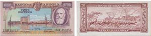 Paper Money - Angola 20$00 1956              ... 