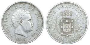 India-Portuguese - D. Carlos I - Rupia 1904  ... 