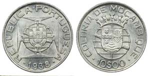 Mozambique - 10$00 1938                      ... 