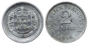 Portugal - Republic - 2 Centavos 1918        ... 