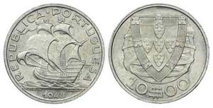 Portugal - Republic - 10$00 1948             ... 