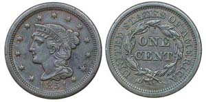 U.S.A. - Cent 1851                           ... 