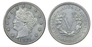U.S.A. - V Cents 1883                        ... 