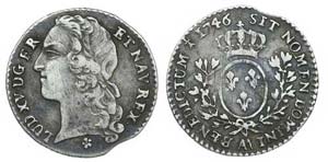 Françce - 12 Sols (1/10 Ecu) 1746           ... 