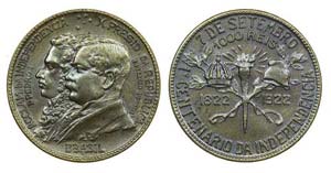 Brazil - 1000 Réis 1922, c/ Êrro           ... 