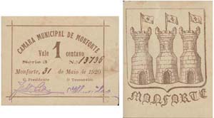 Cédula - Monforte 1 Centavo 1920            ... 