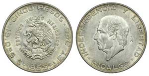 Mexico - 5 Pesos 1955                        ... 