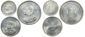 Portugal - D. Carlos I - 3 coins 200, 500, ... 