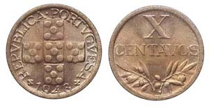 Portugal - Republic - X Centavos 1948        ... 