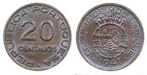 Mozambique - 20 Centavos 1941                ... 