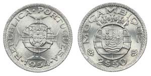 Mozambique - 2$50 1954                       ... 