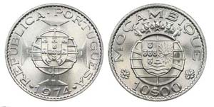 Mozambique - 10$00 1974                      ... 