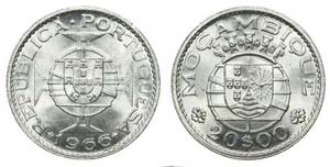 Mozambique - 20$00 1966                      ... 