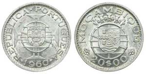 Mozambique - 20$00 1960                      ... 