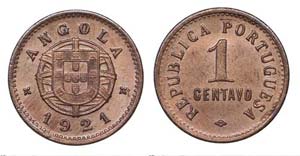 Angola - 1 Centavo 1921                      ... 