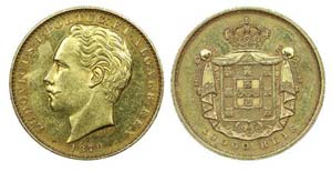 Portugal - D. Luís I - 10.000 Réis 1879    ... 