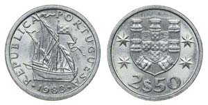 Portugal - Republic - 2$50 1983              ... 