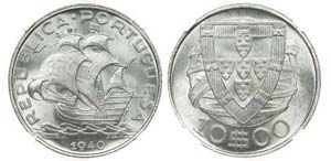 Portugal - Republic - 10$00 1940             ... 