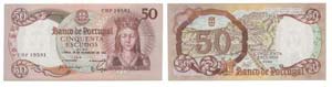 Paper Money - Portugal 50$00 ch. 8 1964, ... 
